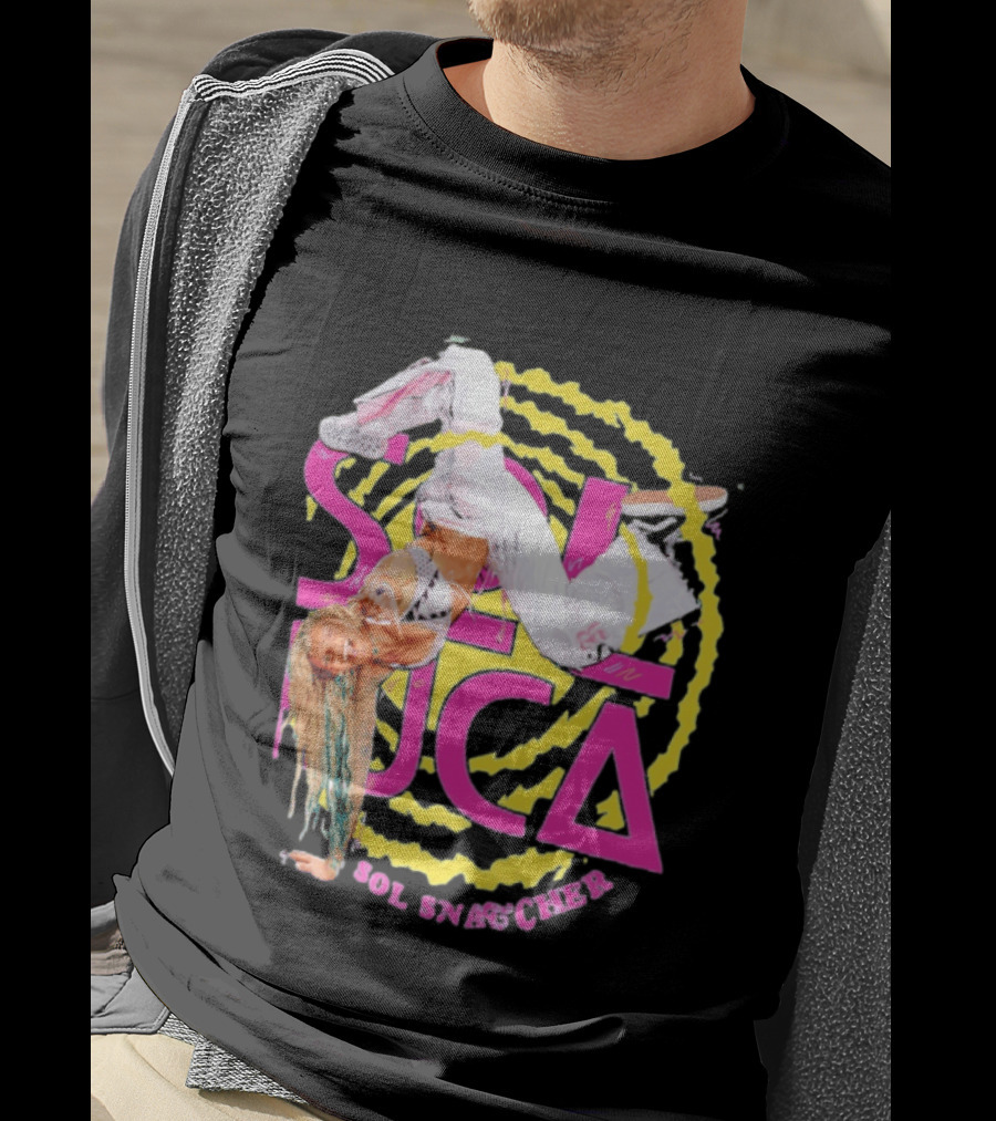 Sol Ruca Sol Snatcher WWE NXT Wrestling Star Colorful Backflip Action T-Shirt