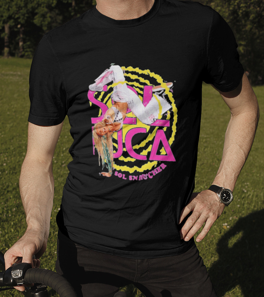 Sol Ruca Sol Snatcher WWE NXT Wrestling Star Colorful Backflip Action T-Shirt