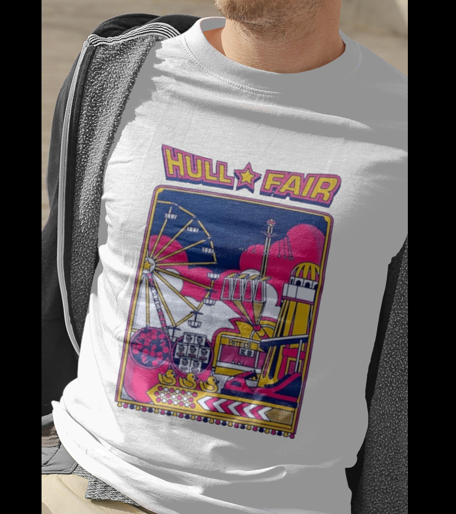 Hull Fair Patties Carnival Ferris Wheel And Helter Skelter Fun Attractions T-Shirt