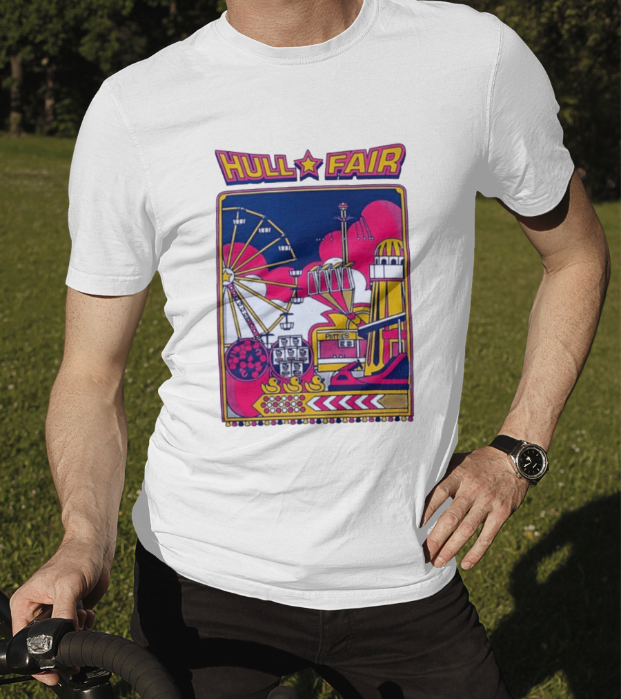 Hull Fair Patties Carnival Ferris Wheel And Helter Skelter Fun Attractions T-Shirt