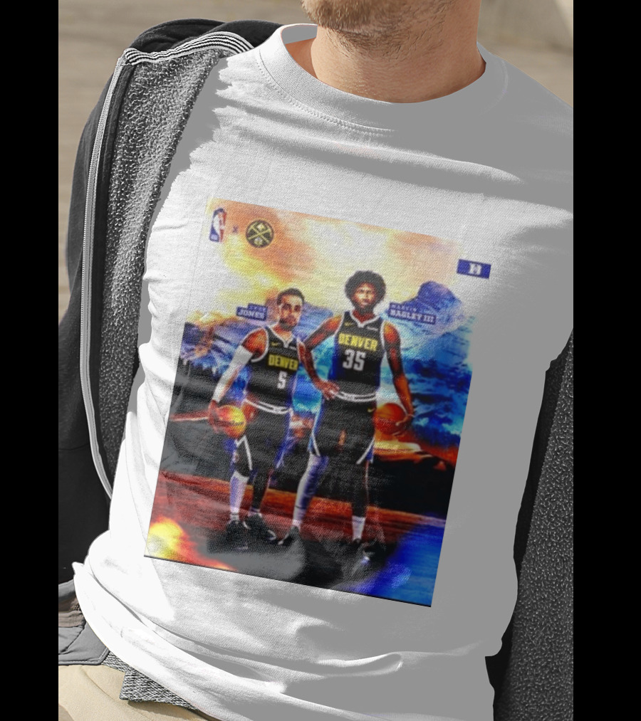 Denver Nuggets Tyus Jones Marvin Bagley III NBA Mountain T-Shirt