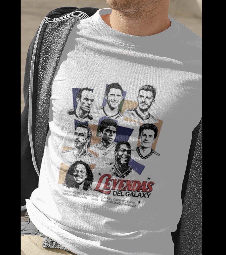 Leyendas Del Galaxy Celebrating Iconic LA Galaxy Figures T-Shirt