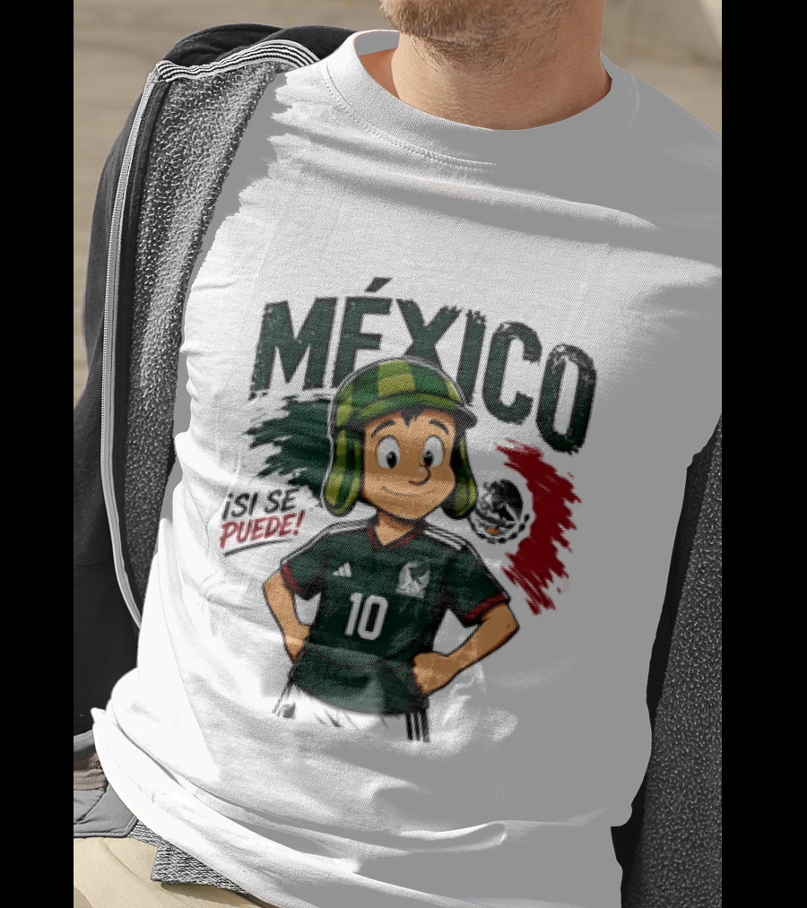 México El Chavo Del Ocho Isi Se Puede Football Soccer Jersey 10 T-Shirt