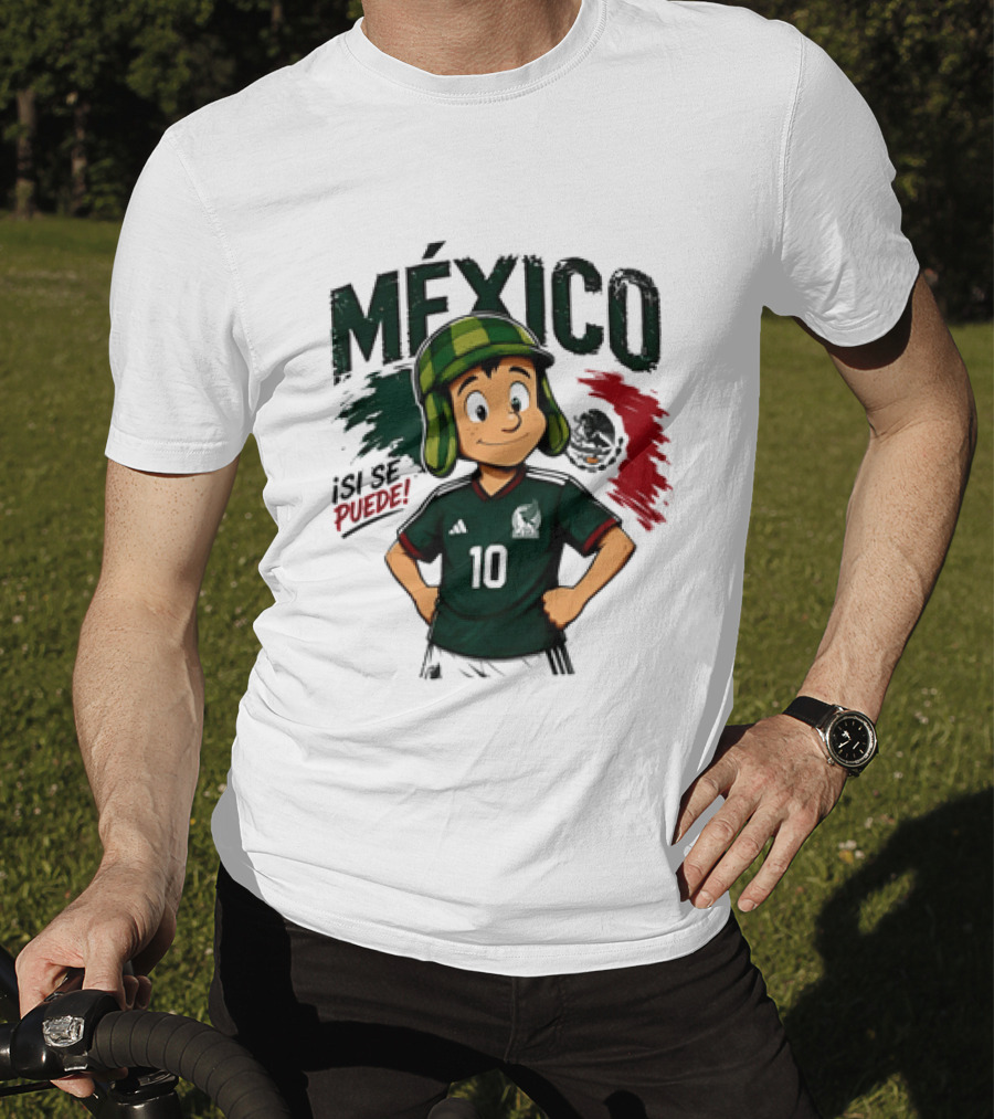México El Chavo Del Ocho Isi Se Puede Football Soccer Jersey 10 T-Shirt