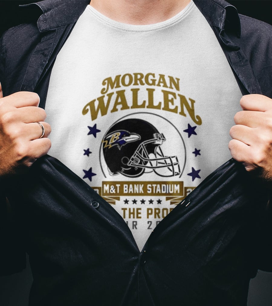 Morgan Wallen Still The Problem Tour 2026 M&T Bank Stadium Baltimore Ravens T-Shirt