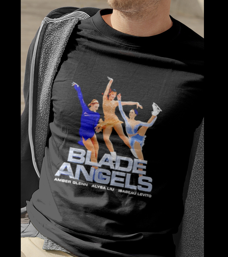 Blade Angels Amber Glenn Alysa Liu Isabeau Levito Team USA Figure Skating T-Shirt