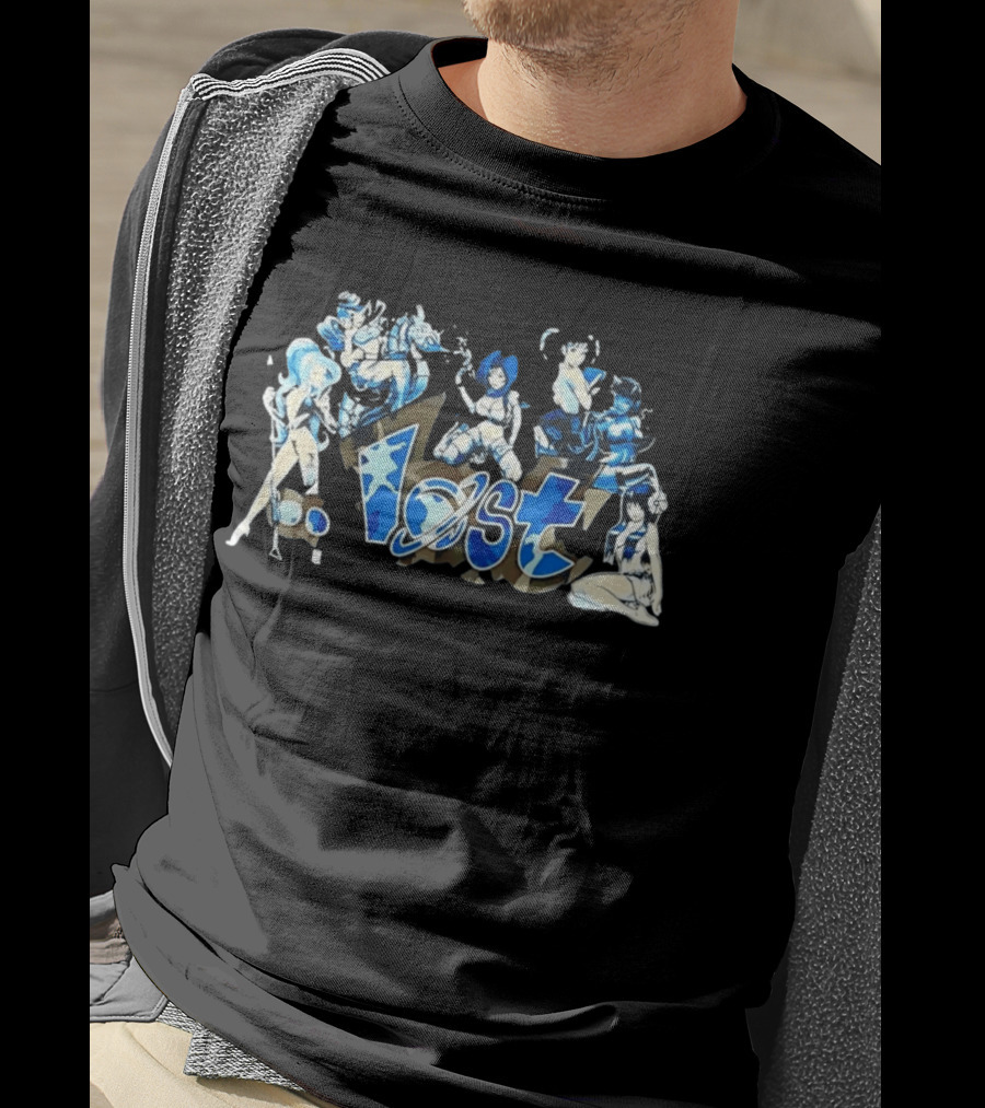 Lost Anime Girls With Weapons And Creatures T-Shirt