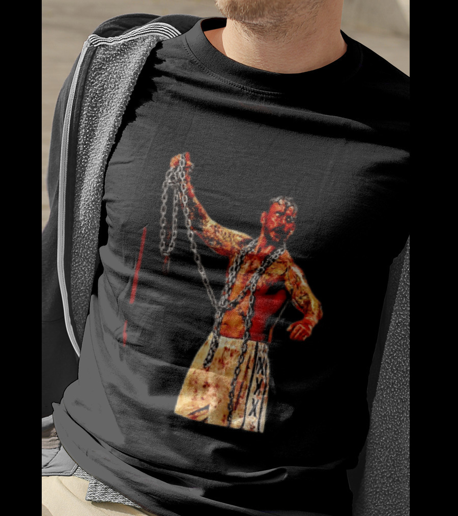 CM Punk Bloody Chain Wrestling WWE AEW Battle Attire T-Shirt