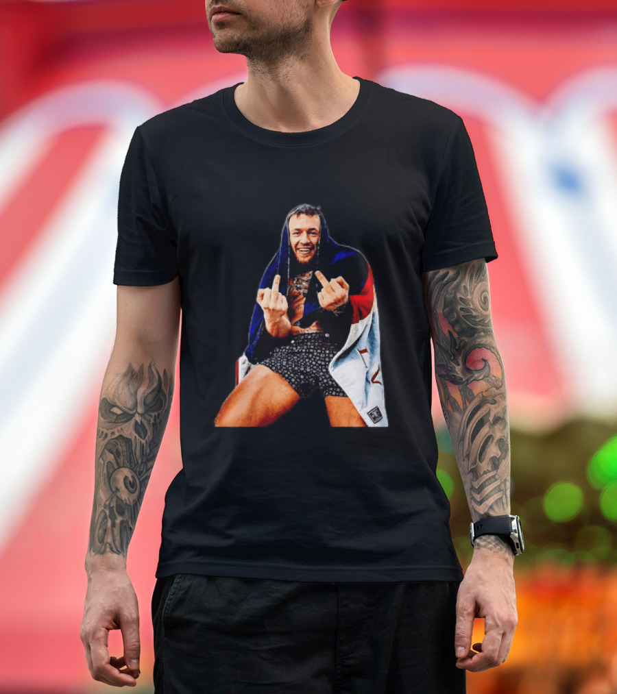 Conor McGregor The Notorious UFC MMA Middle Fingers T-Shirt