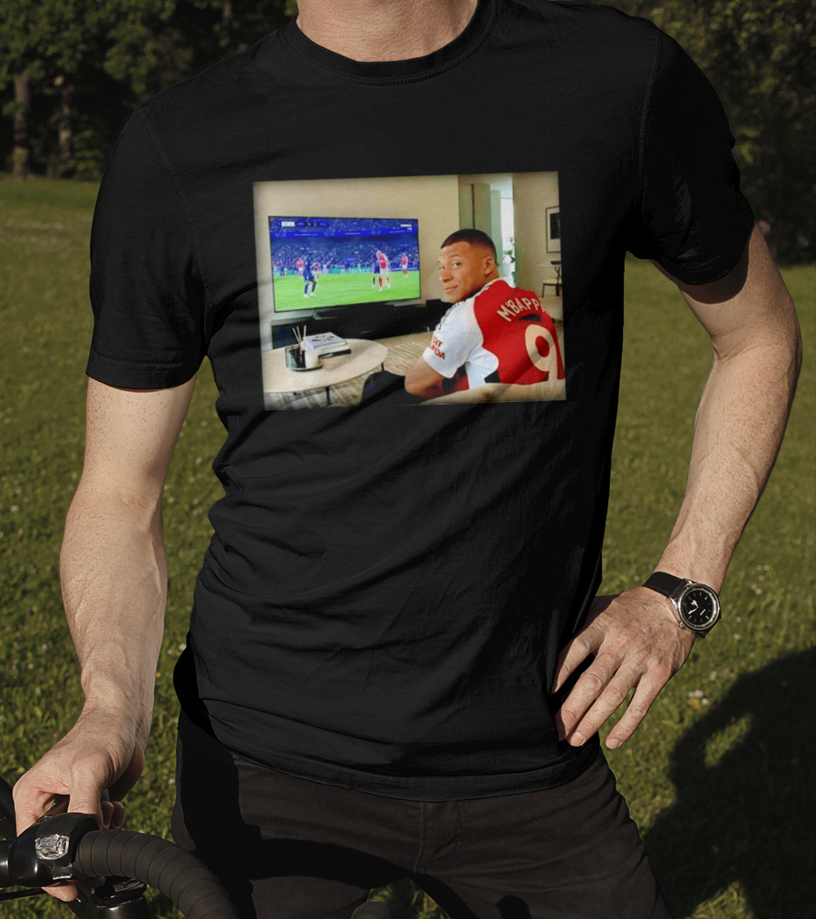Kylian Mbappé No 9 Arsenal Jersey Visit Rwanda T-Shirt