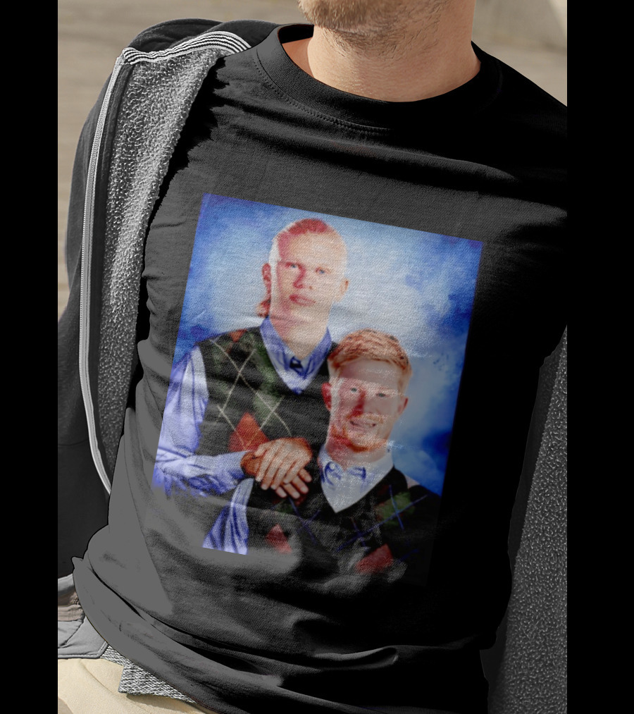 Erling Haaland Kevin De Bruyne Step Brothers Manchester City FC T-Shirt