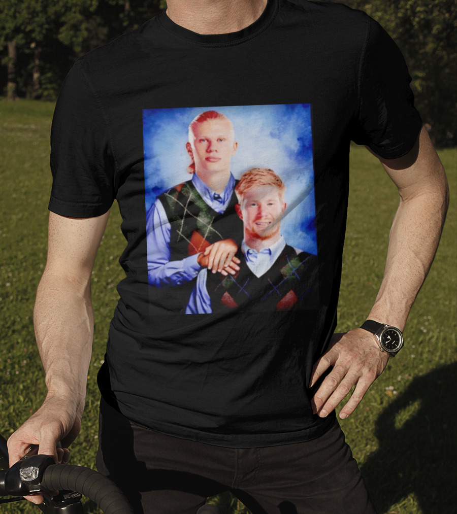 Erling Haaland Kevin De Bruyne Step Brothers Manchester City FC T-Shirt