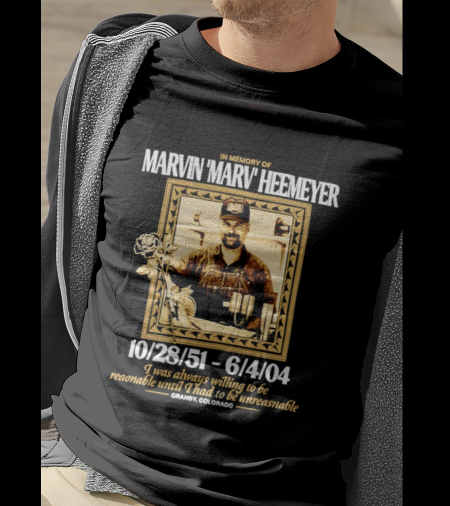 Marvin Marv Heemeyer Memorial 10/28/51 6/4/04 Granby Colorado T-Shirt