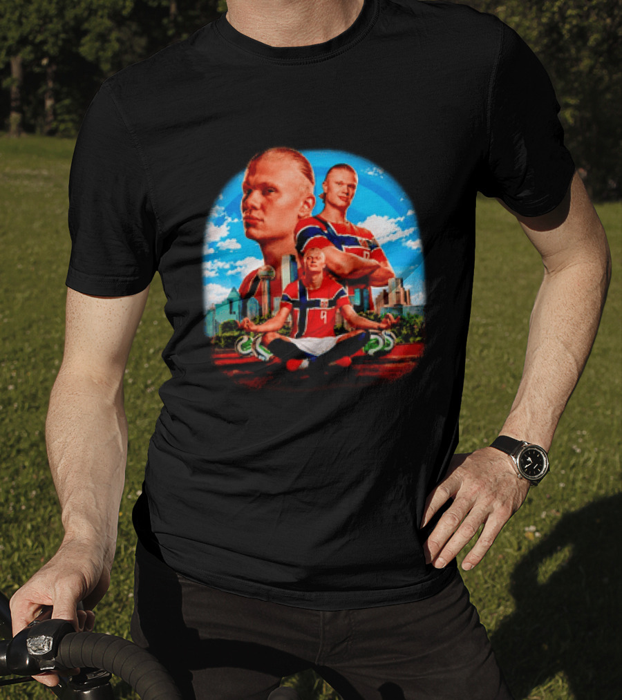 Erling Haaland Norway 26WC Collage National Team Footballer T-Shirt