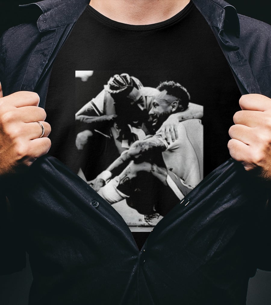 Neymar Jr And Raphinha Emotional Moment Brazil National Football Team T-Shirt