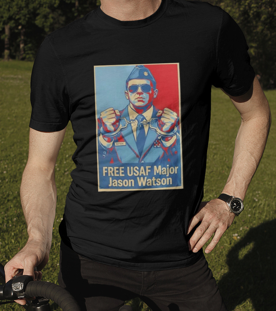 FREE USAF Major Jason Watson Handcuffed T-Shirt