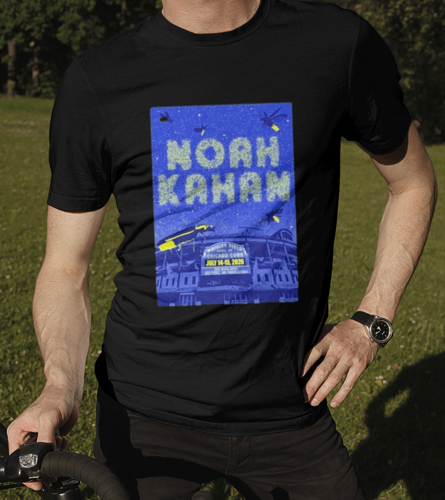 Noah Kahan Live At Wrigley Field Chicago Cubs July 14 15 2026 Event T-Shirt