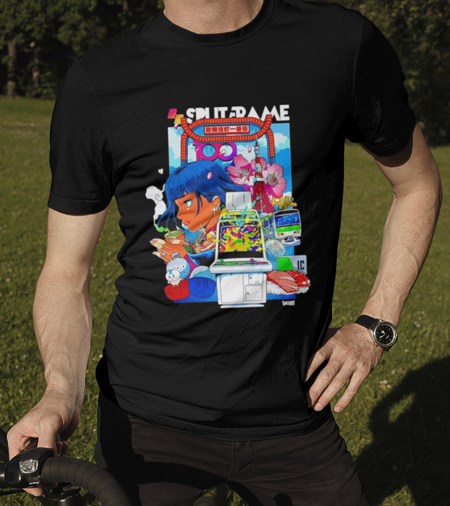 Tokyo Ramen Arcade Splitframe Kabukicho Ichibangai 100 IC Japanese T-Shirt
