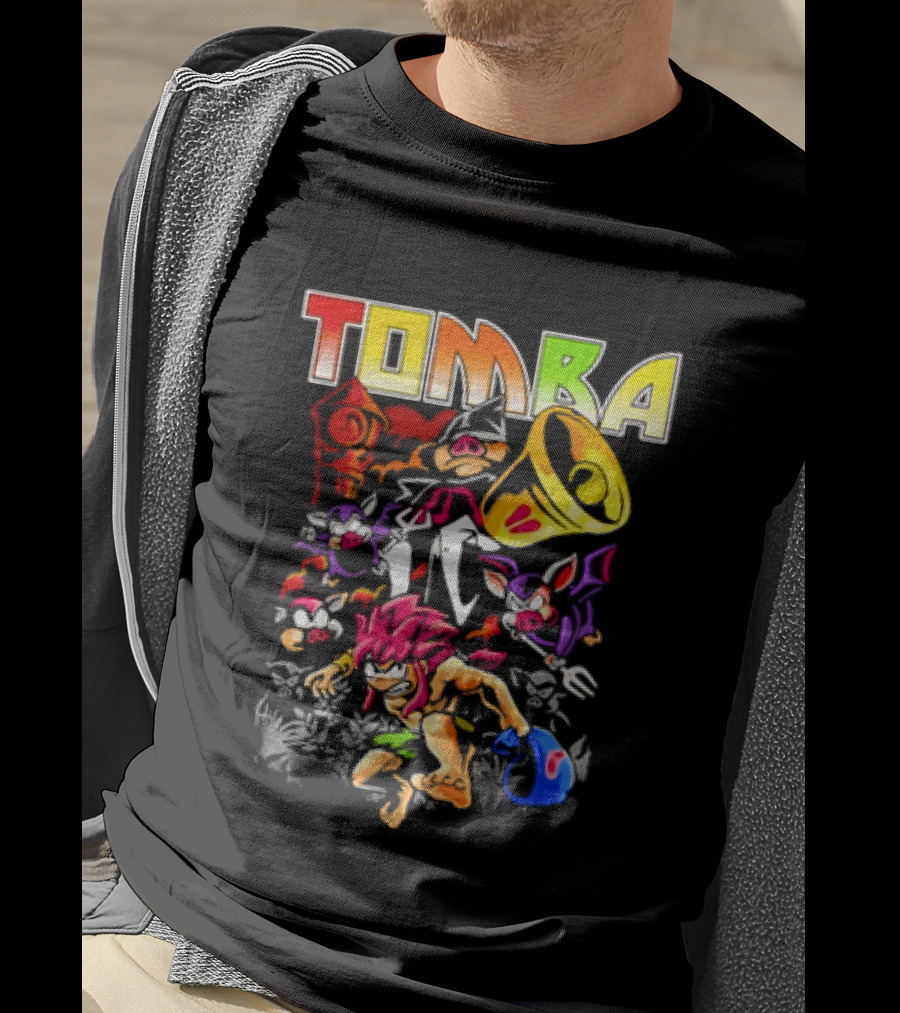 Tomba Video Game Playstation Colorful T-Shirt
