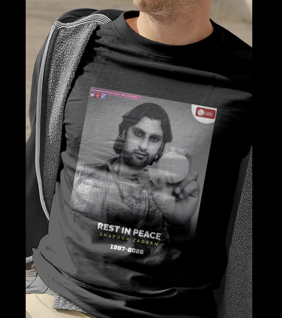Rest In Peace Shapoor Zadran 1987 2026 T20 World Cup T-Shirt