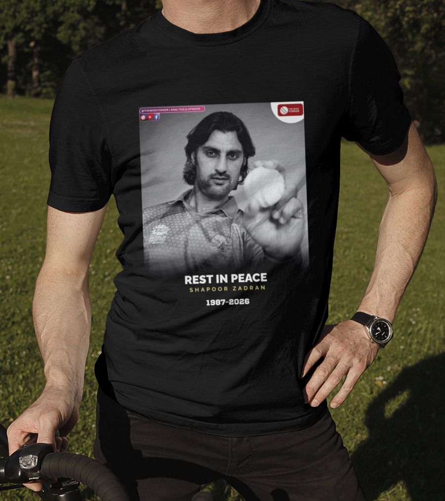 Rest In Peace Shapoor Zadran 1987 2026 T20 World Cup T-Shirt