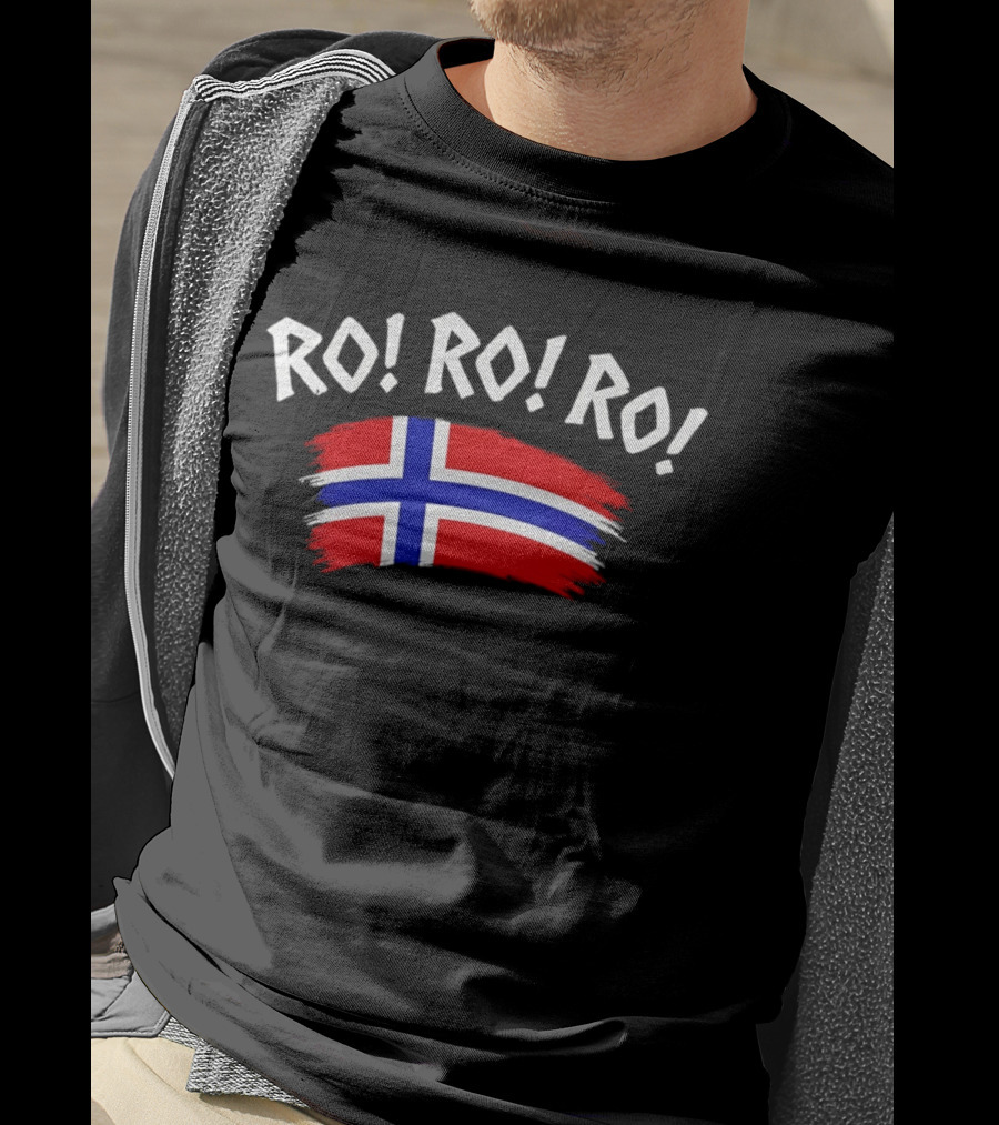 RO RO RO Norway Flag Viking Rowing Norge T-Shirt