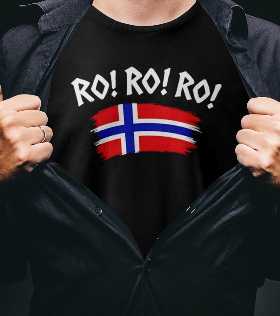 RO RO RO Norway Flag Viking Rowing Norge T-Shirt