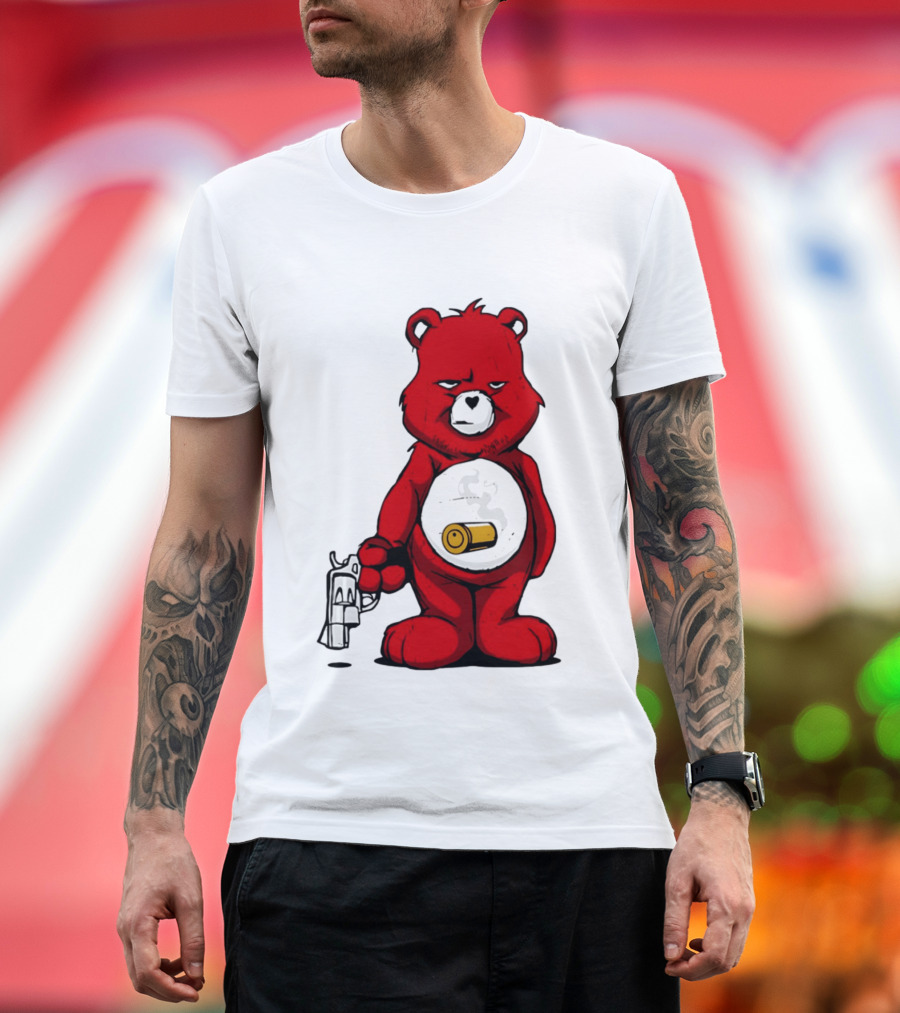 Bang Bear Revolver And Bullet Grunt T-Shirt