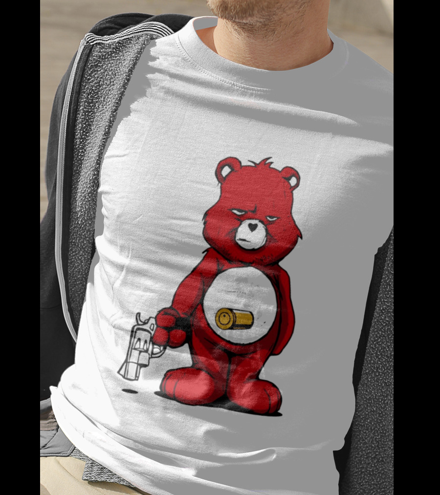 Bang Bear Revolver And Bullet Grunt T-Shirt