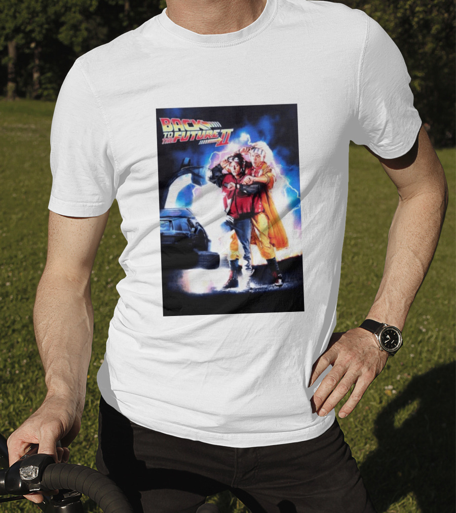 Back To The Future Part II Marty McFly Doc Brown Characters T-Shirt