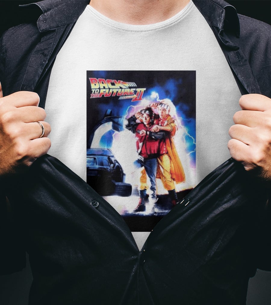 Back To The Future Part II Marty McFly Doc Brown Characters T-Shirt