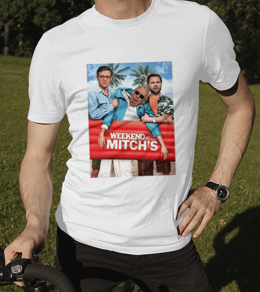 Weekend At Mitch's Meme Mitch McConnell Tropical Comedy T-Shirt