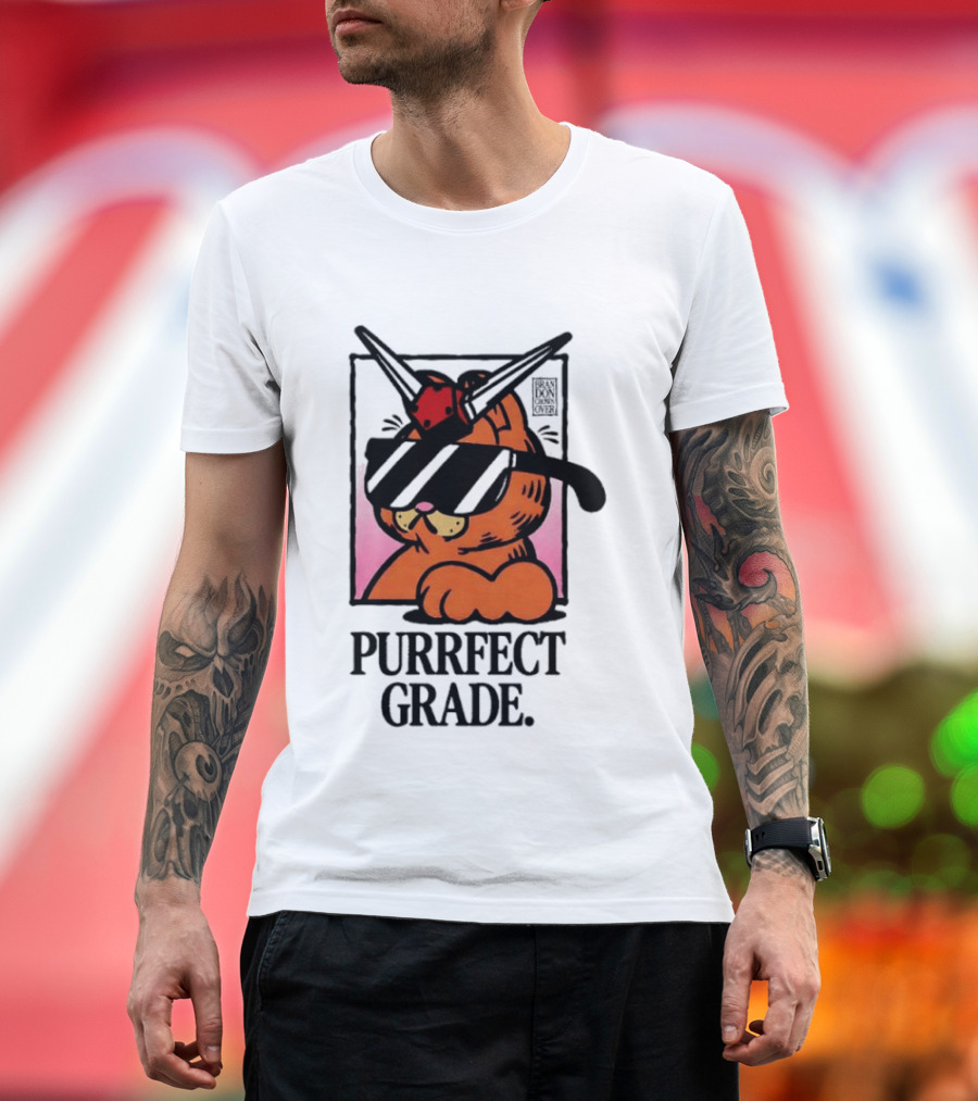 Gundam Purrfect Grade Cat Sunglasses Robot Mashup T-Shirt