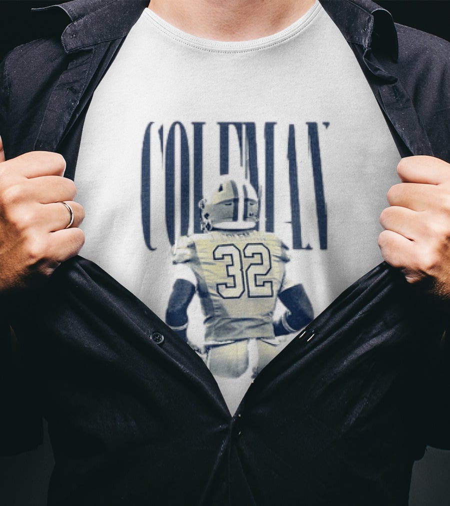 Jeremiah Coleman 32 Linebacker Baton Rouge Louisiana Football T-Shirt