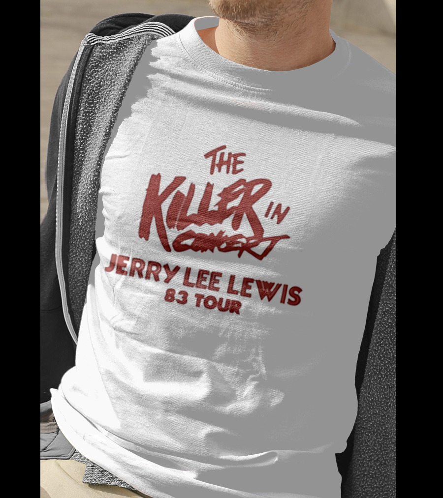 Jerry Lee Lewis The Killer In Concert 83 Tour T-Shirt