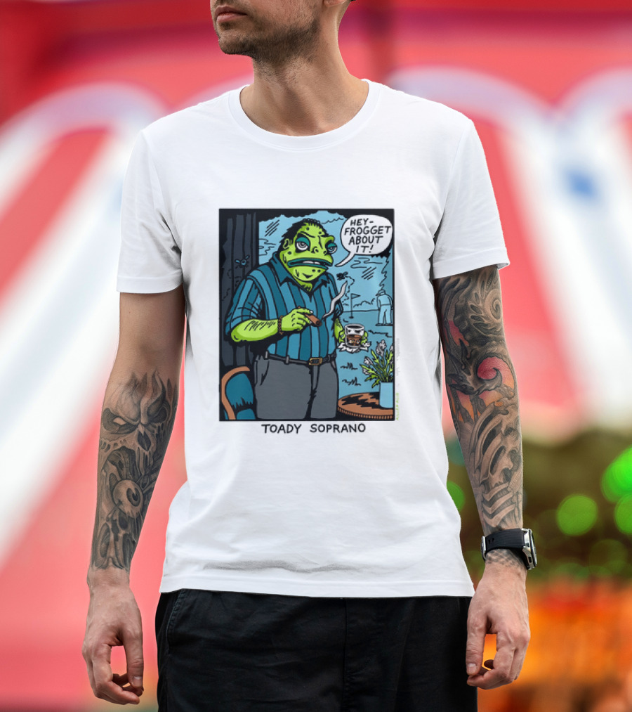 Toady Soprano Hey Frogget About It Killer Acid T-Shirt