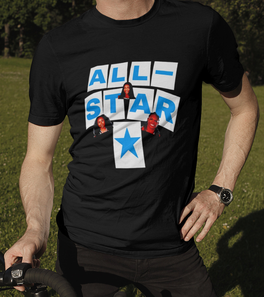 Atlanta Dream Angel Reese All Star Trio Basketball WNBA 2026 T-Shirt