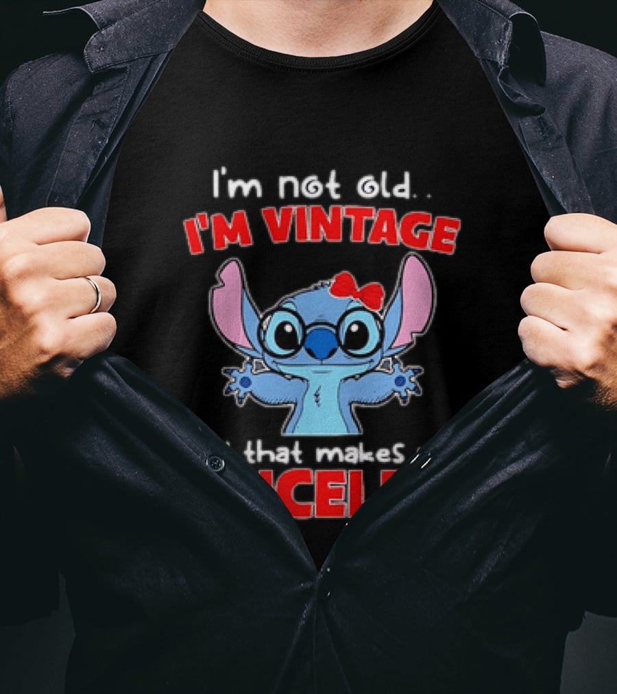 I'm Not Old I'm Vintage Stitch And That Makes Me Priceless T-Shirt