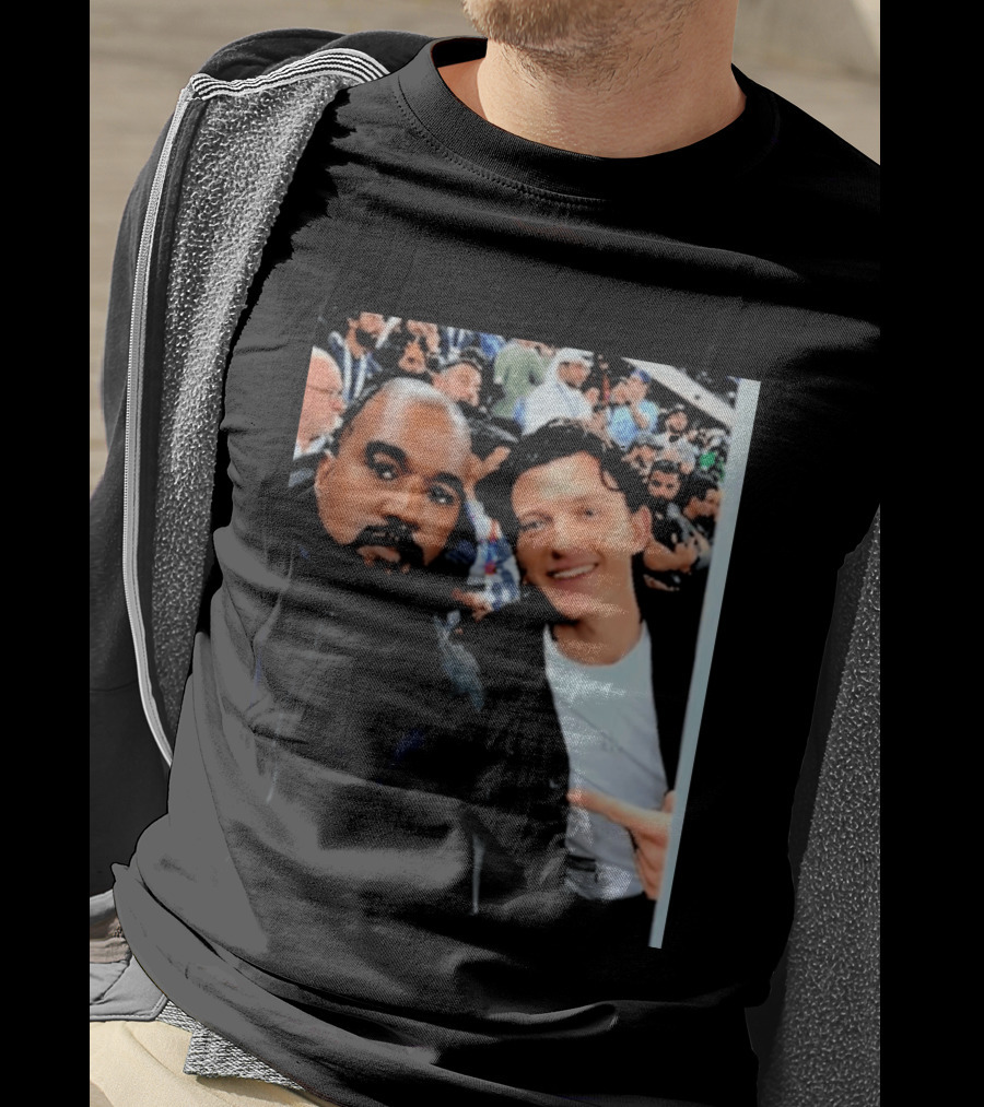 Kanye West And Tom Holland Iconic Celebrity Selfie At Event T-Shirt