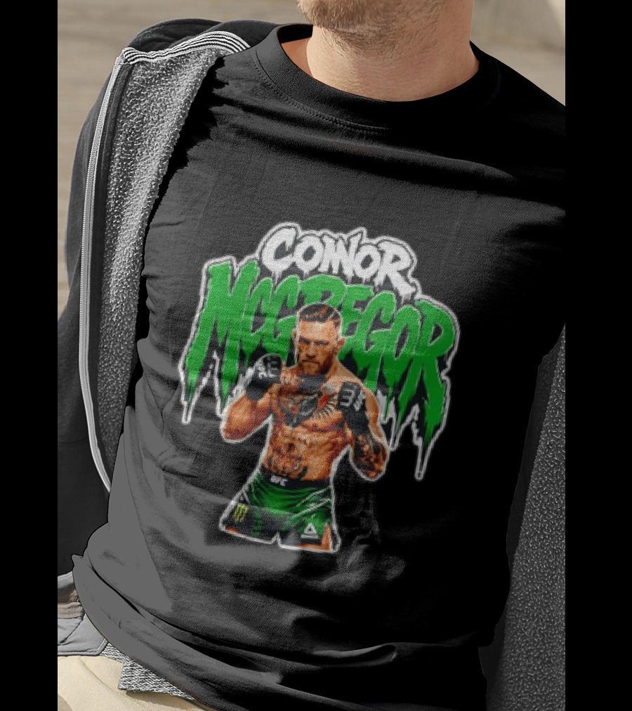 Conor McGregor UFC Fighter In Green Shorts With Tattoos T-Shirt