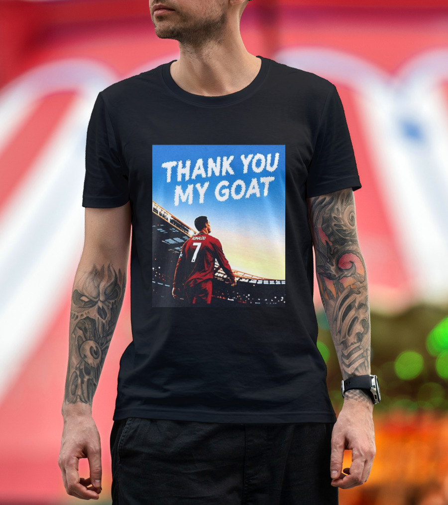 Thank You My Goat Cristiano Ronaldo 7 Portugal National Team T-Shirt