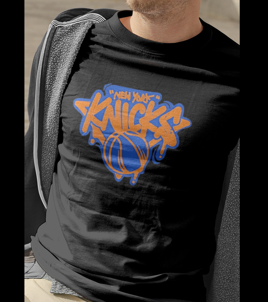 New York Knicks Streetwear Graffiti Basketball T-Shirt