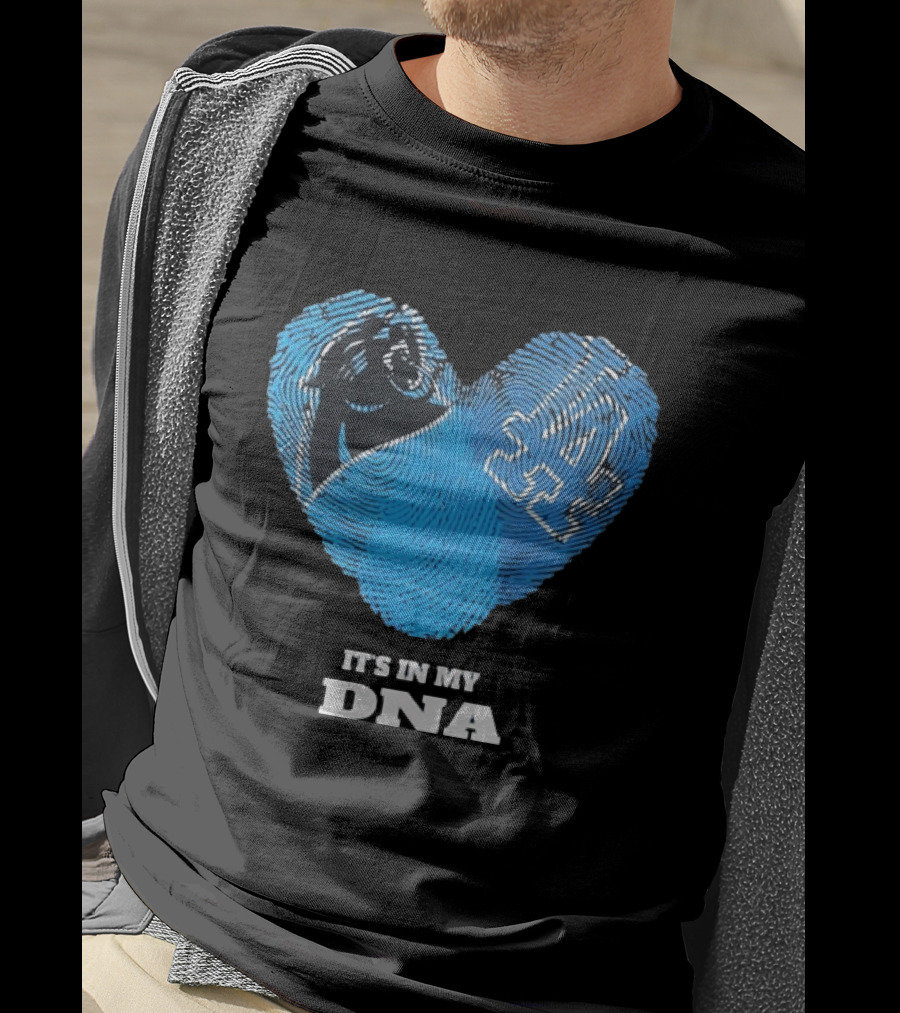 Los Angeles Dodgers Carolina Panthers It's In My DNA T-Shirt