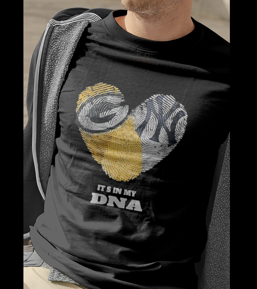 Heart Fingerprint It's In My DNA New York Yankees T-Shirt