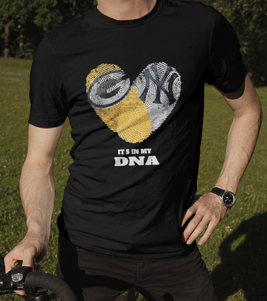 Heart Fingerprint It's In My DNA New York Yankees T-Shirt