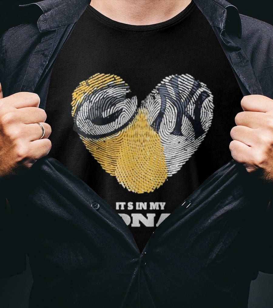Heart Fingerprint It's In My DNA New York Yankees T-Shirt