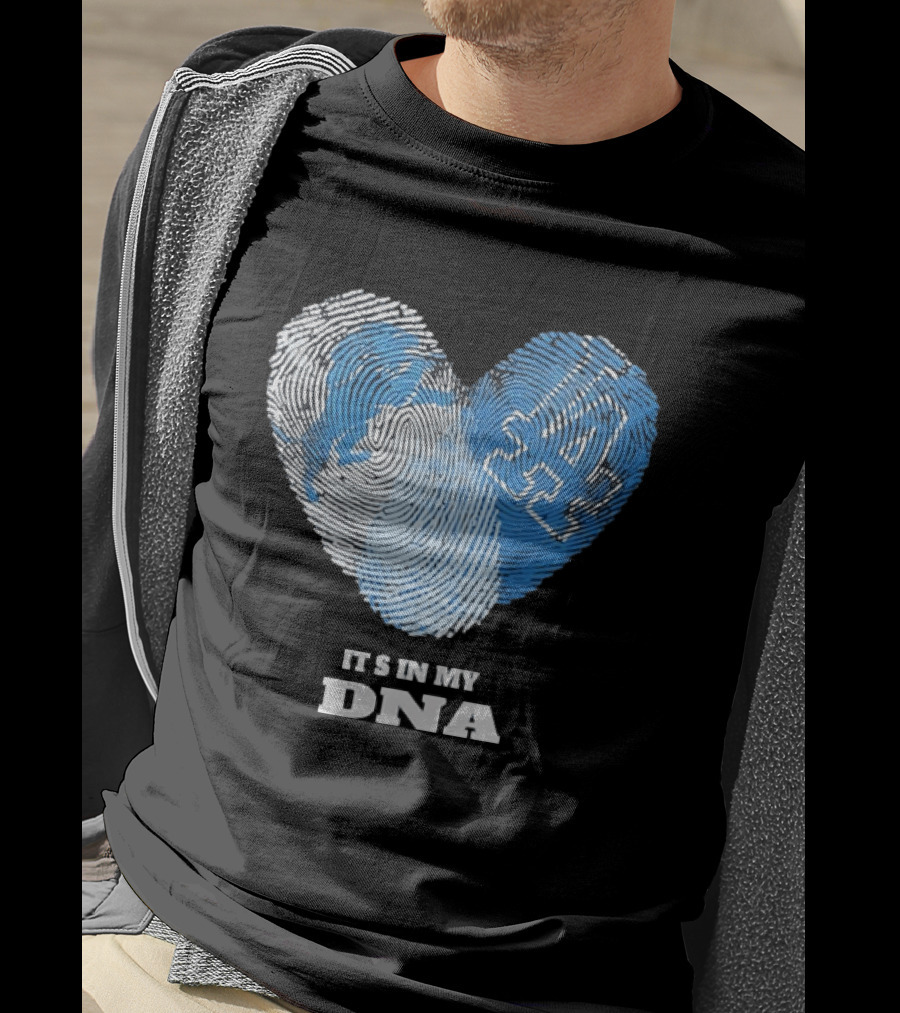 Heart Fingerprint It's In My DNA Kentucky Wildcats Fan Pride T-Shirt