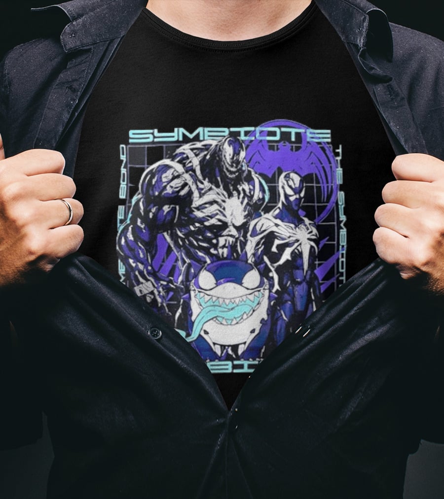 Symbiote Bond Venom Spider Man Villain Heroes Streetwear T-Shirt