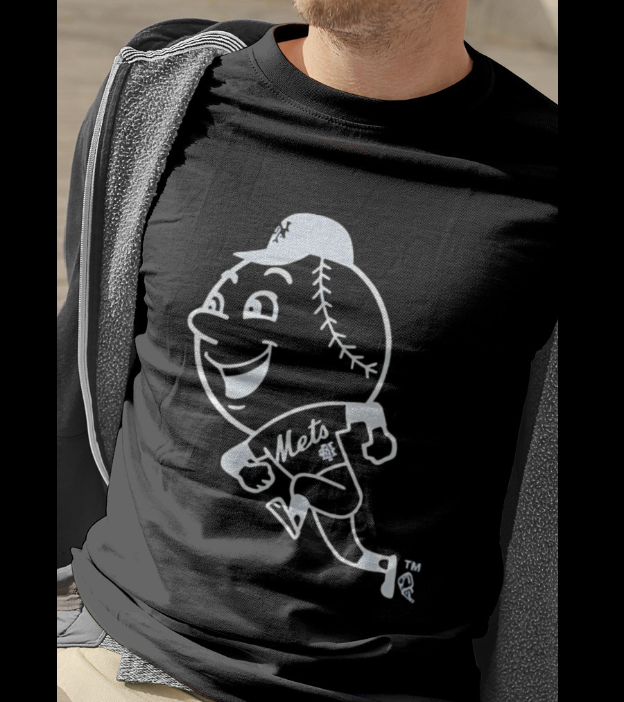 Mets Mr. Met Running Baseball T-Shirt
