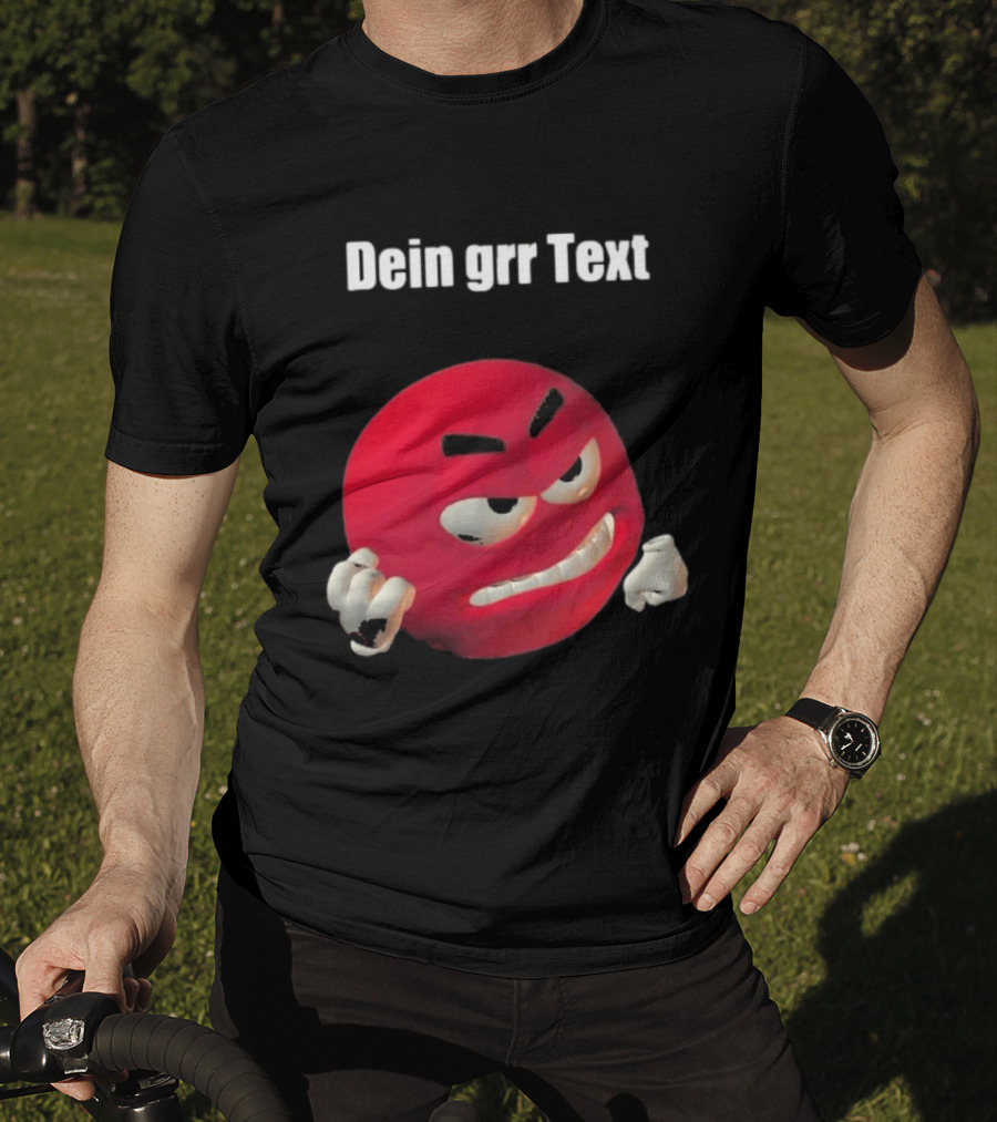 Versager Clothing Dein Personalisierbares Grr Text Red T-Shirt
